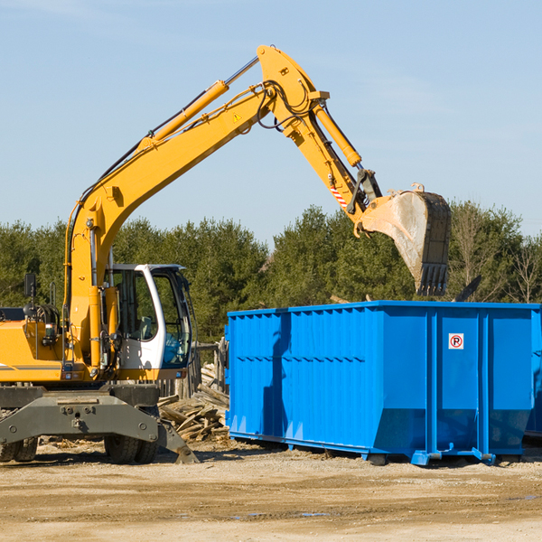 what are the rental fees for a residential dumpster in South Orange